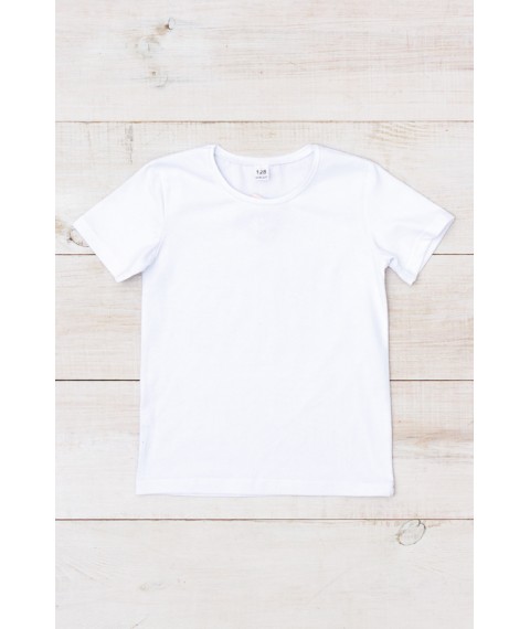 T-shirt for girls Wear Your Own 128 White (6021-036-5-v12)