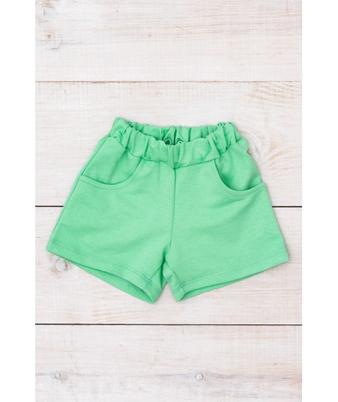 Shorts for girls Wear Your Own 116 Green (6033-057-1-v104)