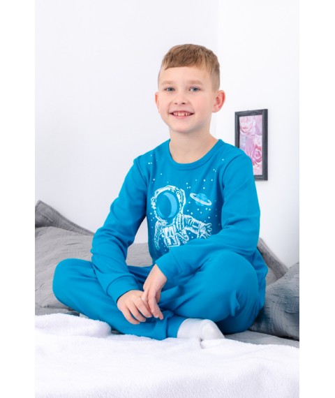 Boys' pajamas Bring Your Own 116 Blue (6076-015-33-4-v9)