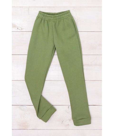 Warm pants for boys (teens) Wear Your Own 146 Green (6232-025-v18)