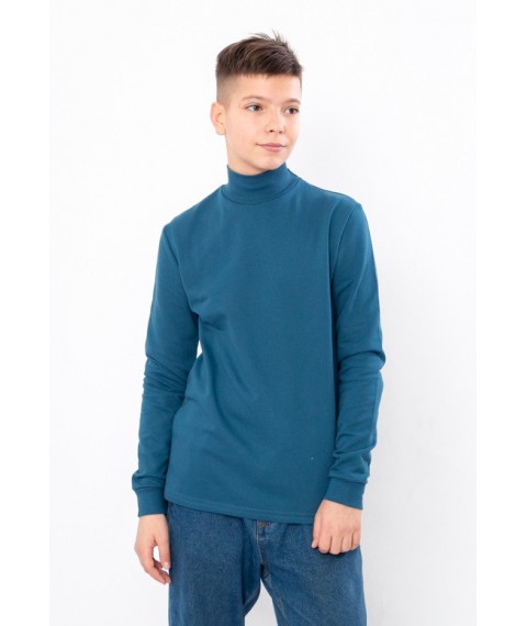 Turtleneck for a boy (teenager) Wear Your Own 158 Blue (6236-023-v5)