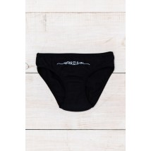 Underpants for girls Wear Your Own 134 Black (6284-036-33-v21)