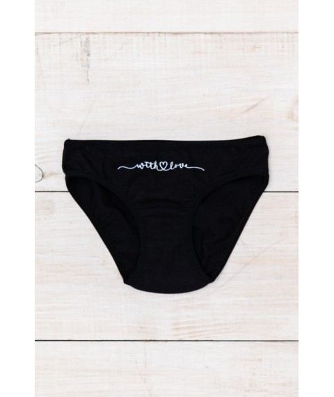 Underpants for girls Wear Your Own 104 Black (6284-036-33-v6)