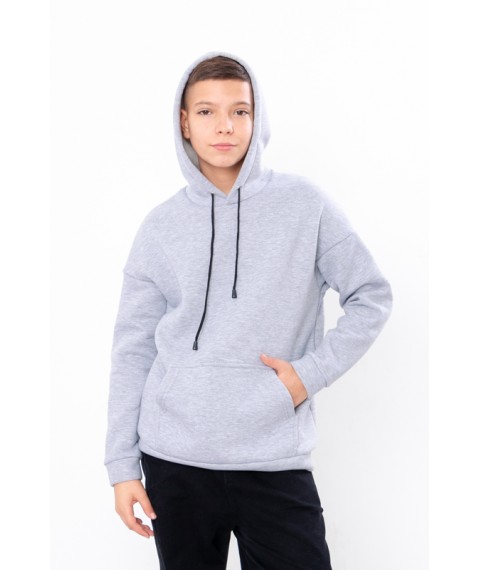 Boy's Hoodie (teen) Wear Your Own 158 Gray (6394-025-1-v15)
