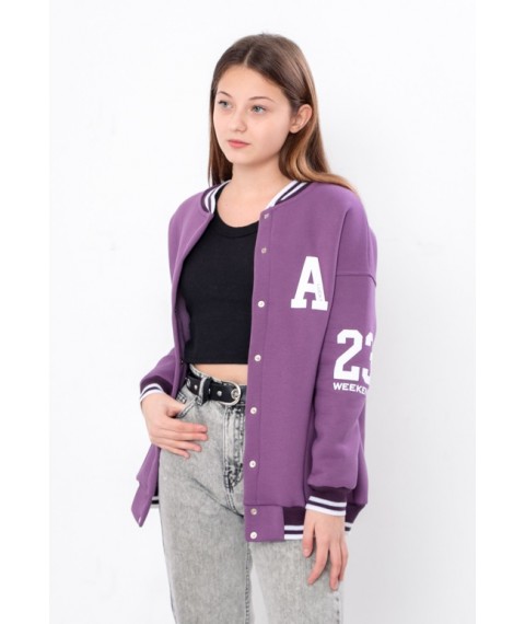 Bomber for girls (teens) Wear Your Own 164 Purple (6404-025-33-2-v9)