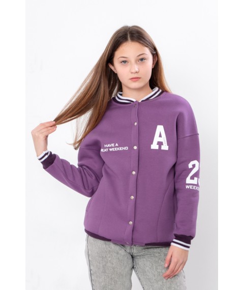 Bomber for girls (teens) Wear Your Own 170 Purple (6404-025-33-2-v11)