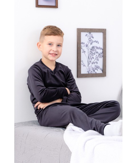 Pajamas for boys (teens) Wear Your Own 152 Gray (6412-030-v6)