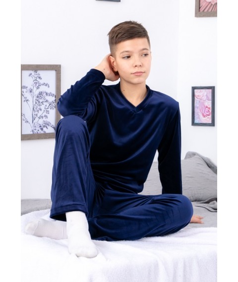 Pajamas for boys (teens) Wear Your Own 134 Blue (6412-030-v1)