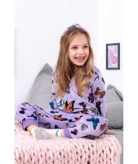 Jumpsuit for girls (with a hood) Wear Your Own 104 Purple (6413-035-5-v1)