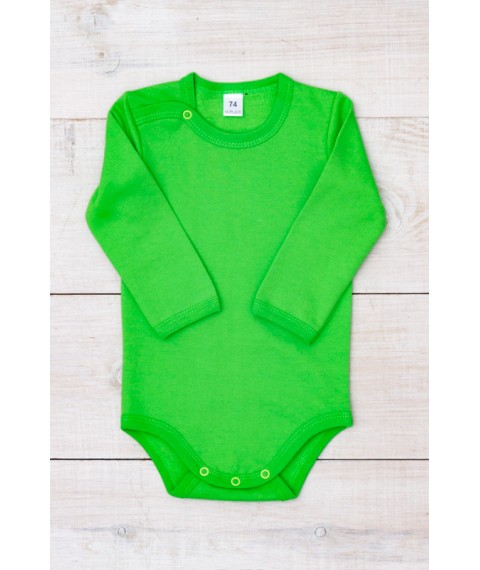 Nursery bodysuit for a boy (with long sleeves) Nosy Svoe 74 Light green (5010-023-4-v2)