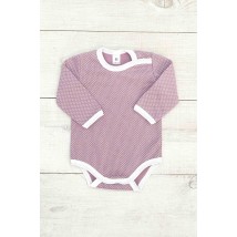 Nursery bodysuit for girls (with long sleeves) Nosy Svoe 56 Brown (5010-024-5-v23)