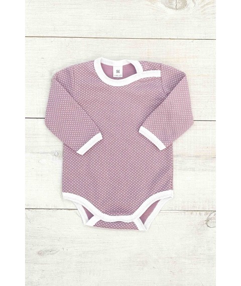 Nursery bodysuit for girls (with long sleeves) Nosy Svoe 56 Brown (5010-024-5-v23)