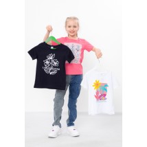 Set of t-shirts for girls (3 pcs.) Wear Your Own 116 Black (6021-001-33-7-v9)