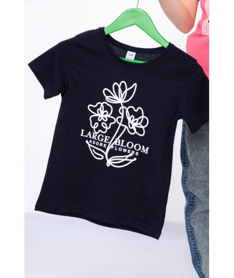 Set of t-shirts for girls (3 pcs.) Wear Your Own 134 Black (6021-001-33-7-v16)