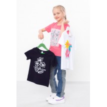 Set of t-shirts for girls (3 pcs.) Wear Your Own 116 Black (6021-001-33-7-v9)