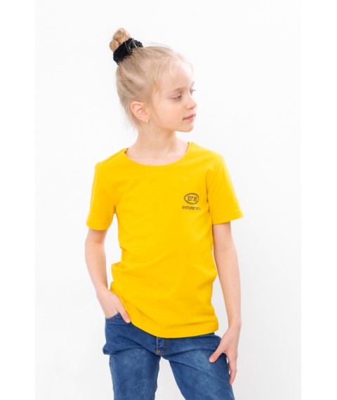 Children's T-shirt "Sport" Wear Your Own 158 Yellow (6021-1-v84)