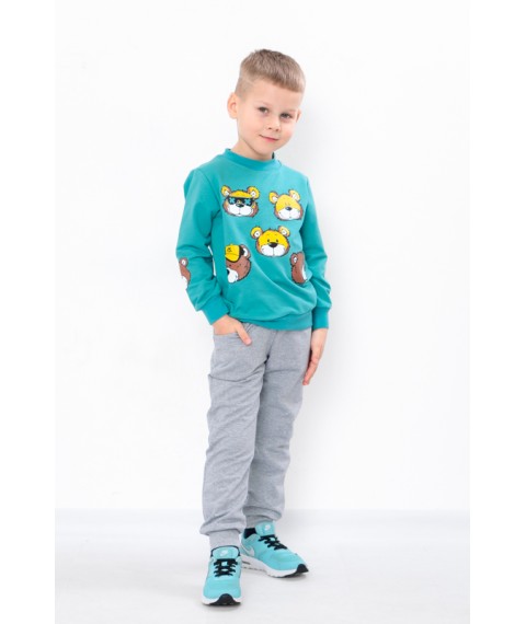 Suit for a boy Wear Your Own 128 Turquoise (6063-057-33-8-v7)