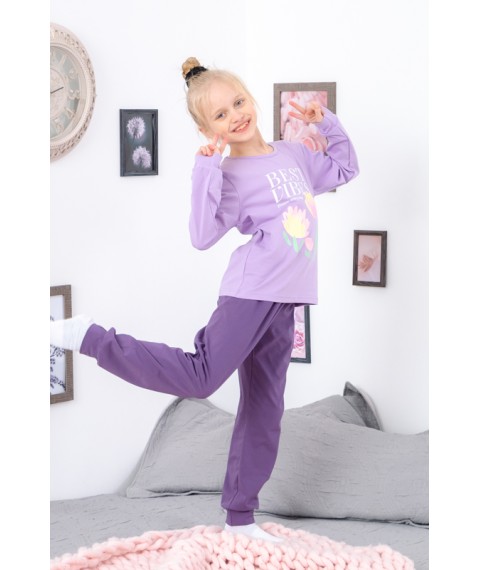 Pajamas for girls Wear Your Own 110 Purple (6076-036-33-5-v1)