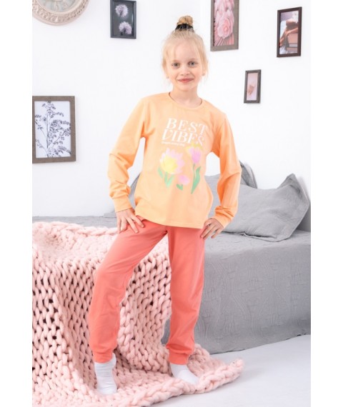 Pajamas for girls Wear Your Own 134 Orange (6076-036-33-5-v9)