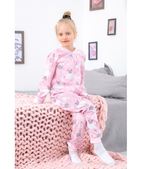 Sleep overalls for girls Nosy Svoe 128 Pink (6392-024-5-v15)