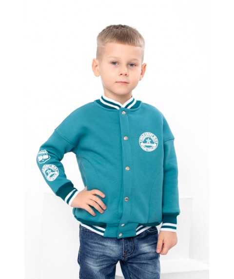 Bomber for a boy Wear Your Own 122 Turquoise (6404-025-33-4-v7)