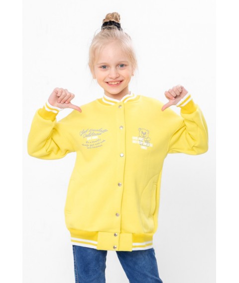 Bomber for girls Wear Your Own 122 Yellow (6404-025-33-5-v7)