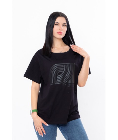 Women's T-shirt (oversize) Wear Your Own 52 Black (8127-001-33-v39)