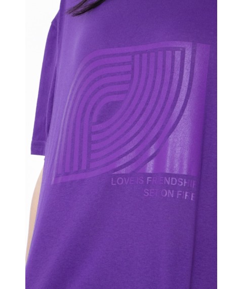 Women's T-shirt (oversize) Wear Your Own 48 Purple (8127-001-33-v27)