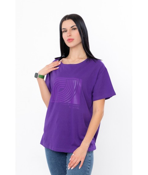 Women's T-shirt (oversize) Wear Your Own 52 Purple (8127-001-33-v40)