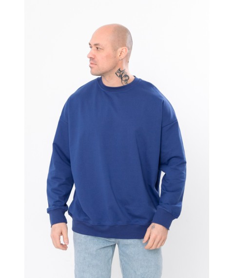 Men's sweatshirt (oversize) Wear Your Own 54 Blue (8379-057-v9)