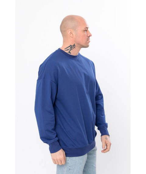Men's sweatshirt (oversize) Wear Your Own 48 Blue (8379-057-v3)
