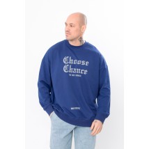 Men's sweatshirt (oversize) Wear Your Own 46 Blue (8379-057-33-v1)