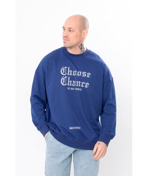 Men's sweatshirt (oversize) Wear Your Own 48 Blue (8379-057-33-v3)