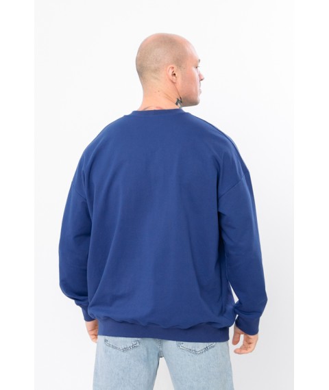 Men's sweatshirt (oversize) Wear Your Own 58 Blue (8379-057-33-v13)