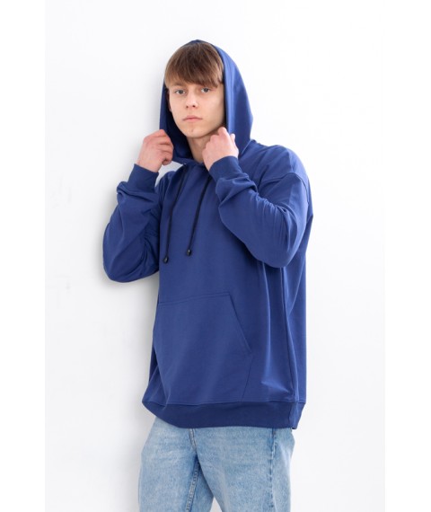 Hoodies for men (oversize) Wear Your Own M/183 Blue (3363-057-v5)