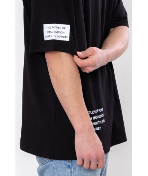 Men's T-shirt (oversize) Wear Your Own L/187 Black (3383-001-33-v2)