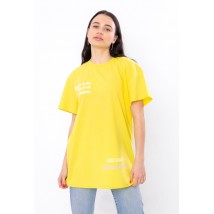 Women's T-shirt (oversize) Wear Your Own M/175 Yellow (3384-001-33-1-v4)