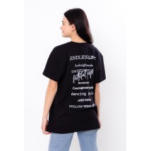 Women's T-shirt (oversize) Wear Your Own S/172 Black (3384-001-33-v0)