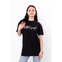 Women's T-shirt (oversize) Wear Your Own S/172 Black (3384-001-33-v0)