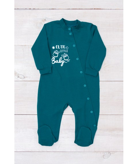 Nursery overalls for a boy Nosy Svoe 62 Green (5032-036-33-4-v2)