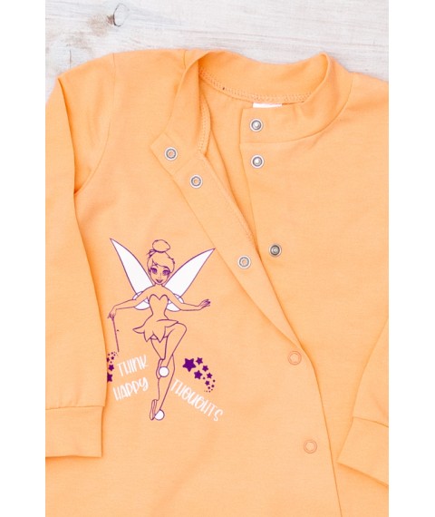 Nursery overalls for girls Nosy Svoe 56 Orange (5032-036-33-5-v1)