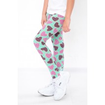 Leggings for girls Wear Your Own 134 Mint (6000-043-v32)