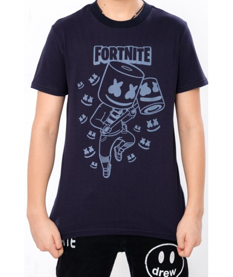 T-shirt for a boy "Gamer" Wear Your Own 140 Blue (6021G-v22)