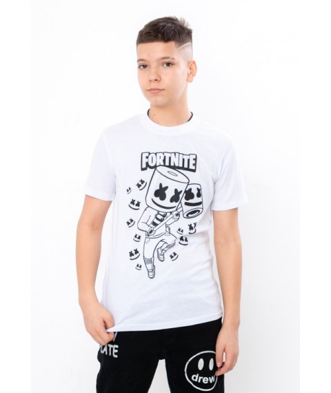 T-shirt for boys "Gamer" Wear Your Own 134 White (6021G-v26)