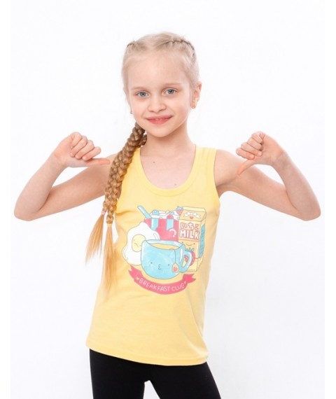 T-shirt for girls Wear Your Own 122 Yellow (6072-001-33-5-v15)