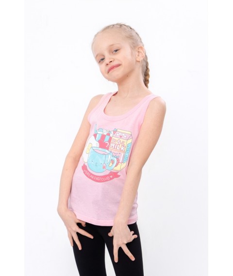 T-shirt for a girl Wear Your Own 104 Pink (6072-001-33-5-v18)