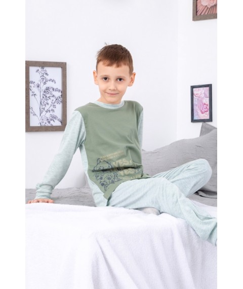 Pajamas for boys (teens) Wear Your Own 110 Green (6076-001-33-4-v20)