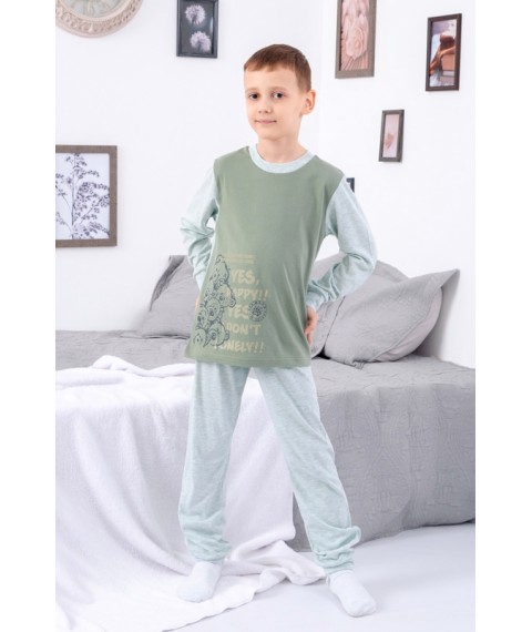 Pajamas for boys (teens) Wear Your Own 122 Green (6076-001-33-4-v24)