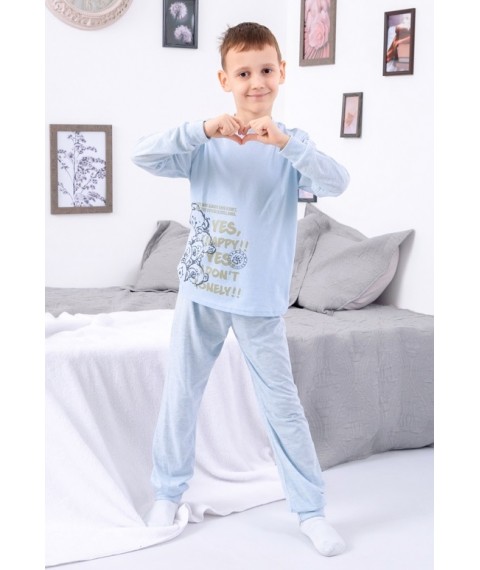 Pajamas for boys (teens) Wear Your Own 128 Blue (6076-001-33-4-v3)