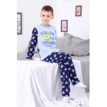 Boys' pajamas Bring Your Own 128 Blue (6076-002-33-4-v5)